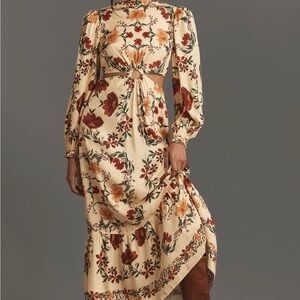 FARM Rio x Anthropologie Long Sleeve Maxi Dress